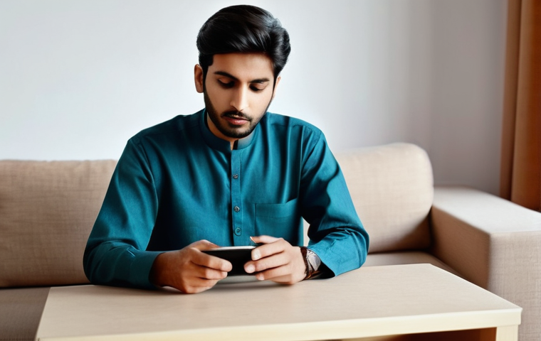 소비자 보호법 사례별 분석과 적용 - **Prompt 1: Disappointed Online Shopper**
"A young Pakistani man, in his late 20s, with a look o...
