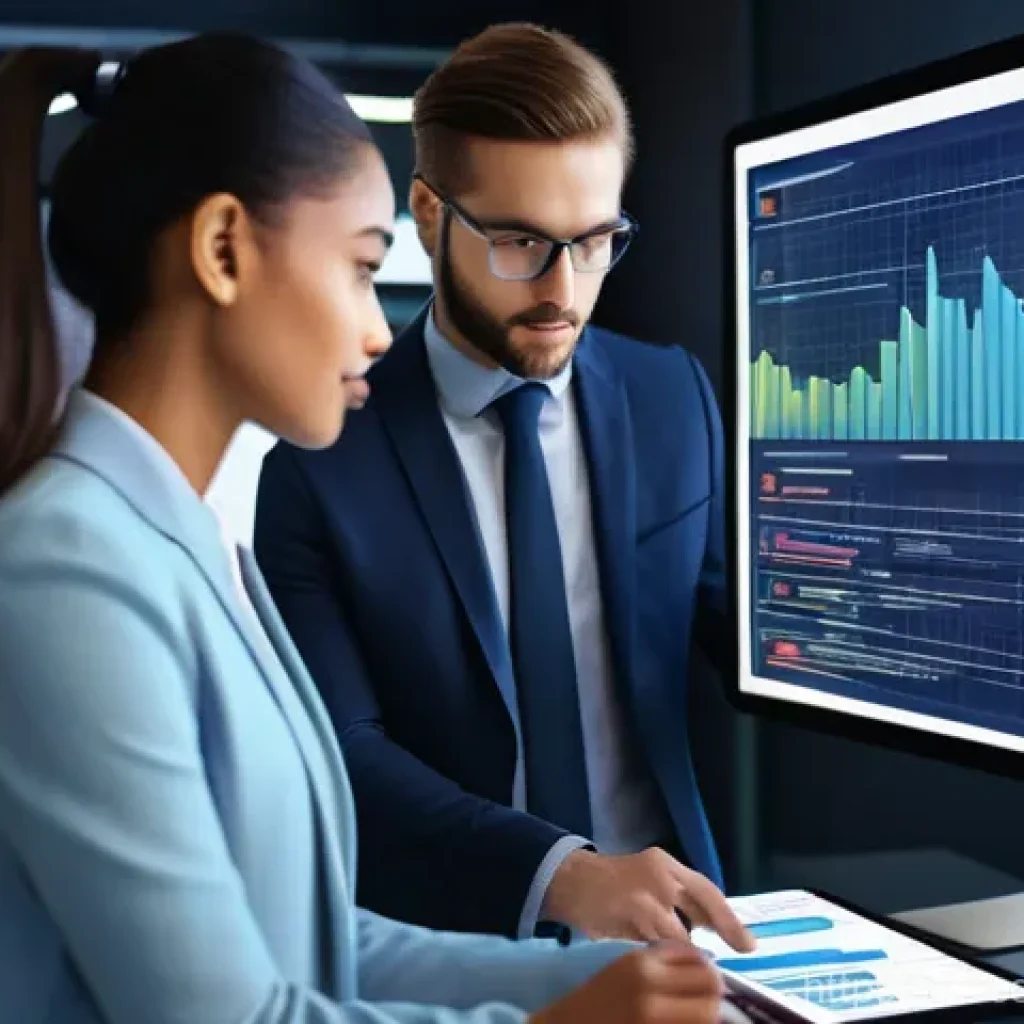 소비자중심 경영과 디지털 혁신의 연계 전략 연구와 분석 - **Prompt:** A vibrant, high-detail, realistic image depicting a diverse group of young professionals...