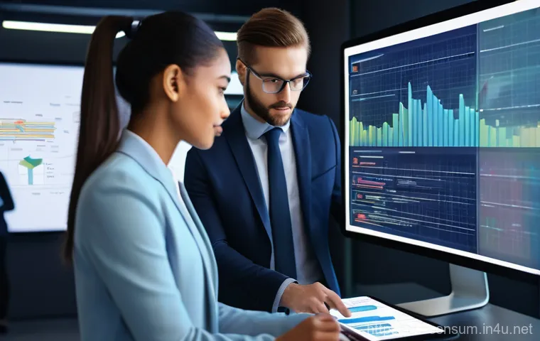 소비자중심 경영과 디지털 혁신의 연계 전략 연구와 분석 - **Prompt:** A vibrant, high-detail, realistic image depicting a diverse group of young professionals...