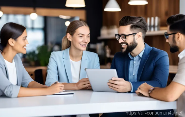 소비자중심 경영 사례와 성공적인 시장 전략 연구와 분석 - **Prompt: Customer Insight and Data-Driven Understanding**
"A vibrant and diverse group of custo...