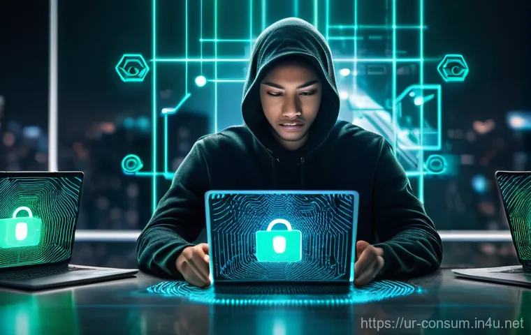 소비자 보호와 관련된 혁신적 연구 동향과 사례 분석 - Digital Guardian Against Online Fraud**

Prompt: "A vibrant and secure digital landscape. In the for...