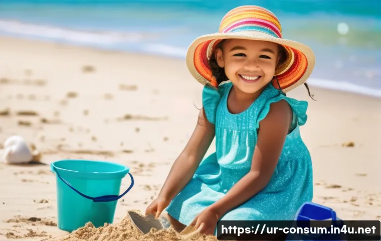 소비자전문기술사와 연관된 비즈니스 모델 - **Prompt:** "A young girl (approximately 8 years old) wearing a colorful, patterned sundress and a l...