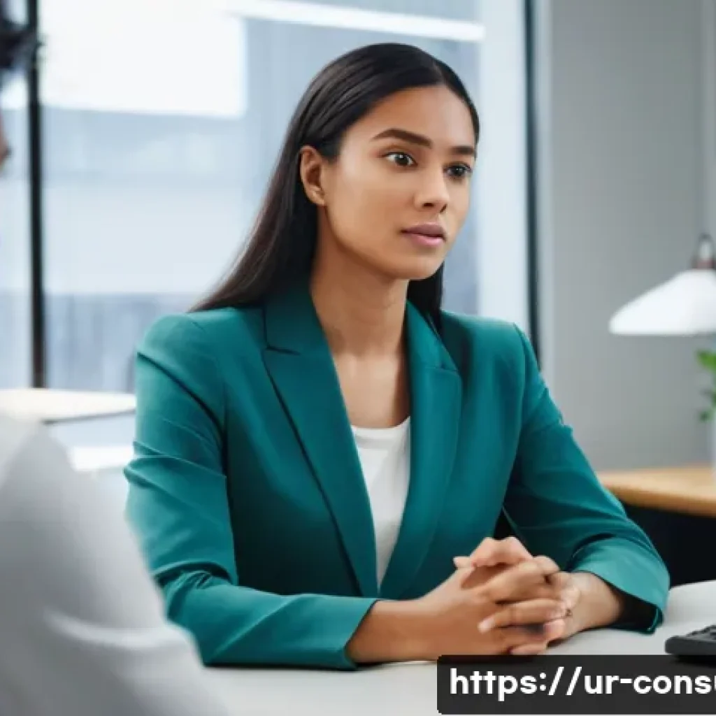 소비자 불만 처리 프로세스 설계 - **Prompt:** A young, diverse female customer in her late 20s, dressed in a stylish yet modest everyd...