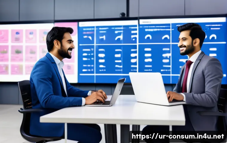 소비자 불만 관리 트렌드 분석 - A modern customer service center in Pakistan featuring a diverse team of professional agents using m...