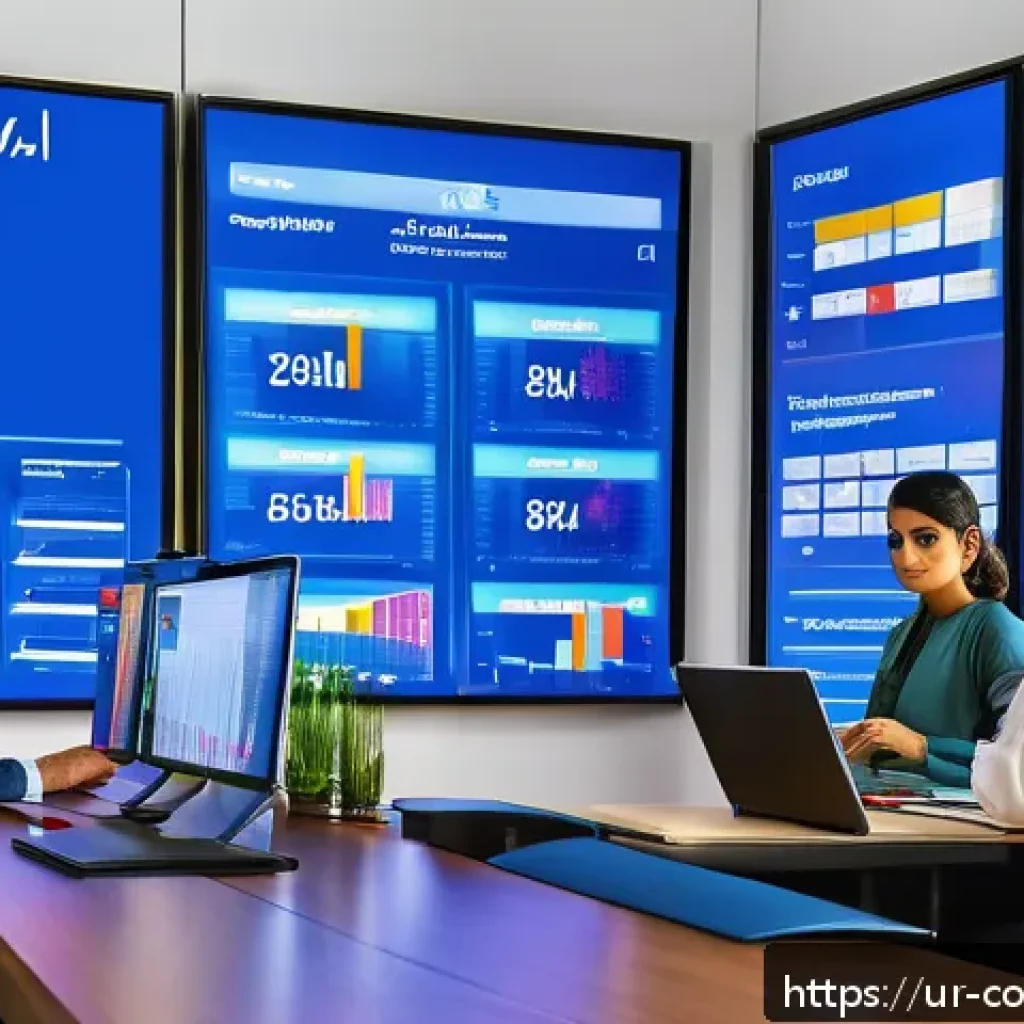 소비자 행동 데이터 시각화 도구 - A modern office setting with diverse Pakistani business professionals analyzing interactive digital ...