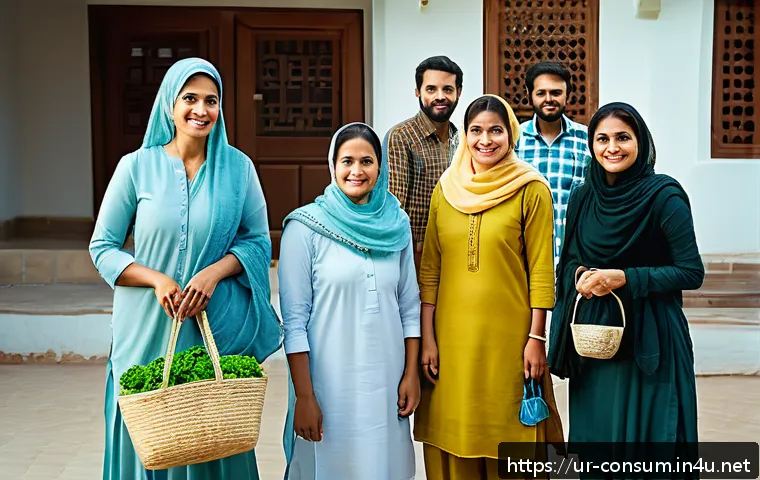 소비자중심 경영을 통한 지속 가능성 확보 사례 - A vibrant marketplace scene in Pakistan featuring eco-friendly products prominently displayed, such ...