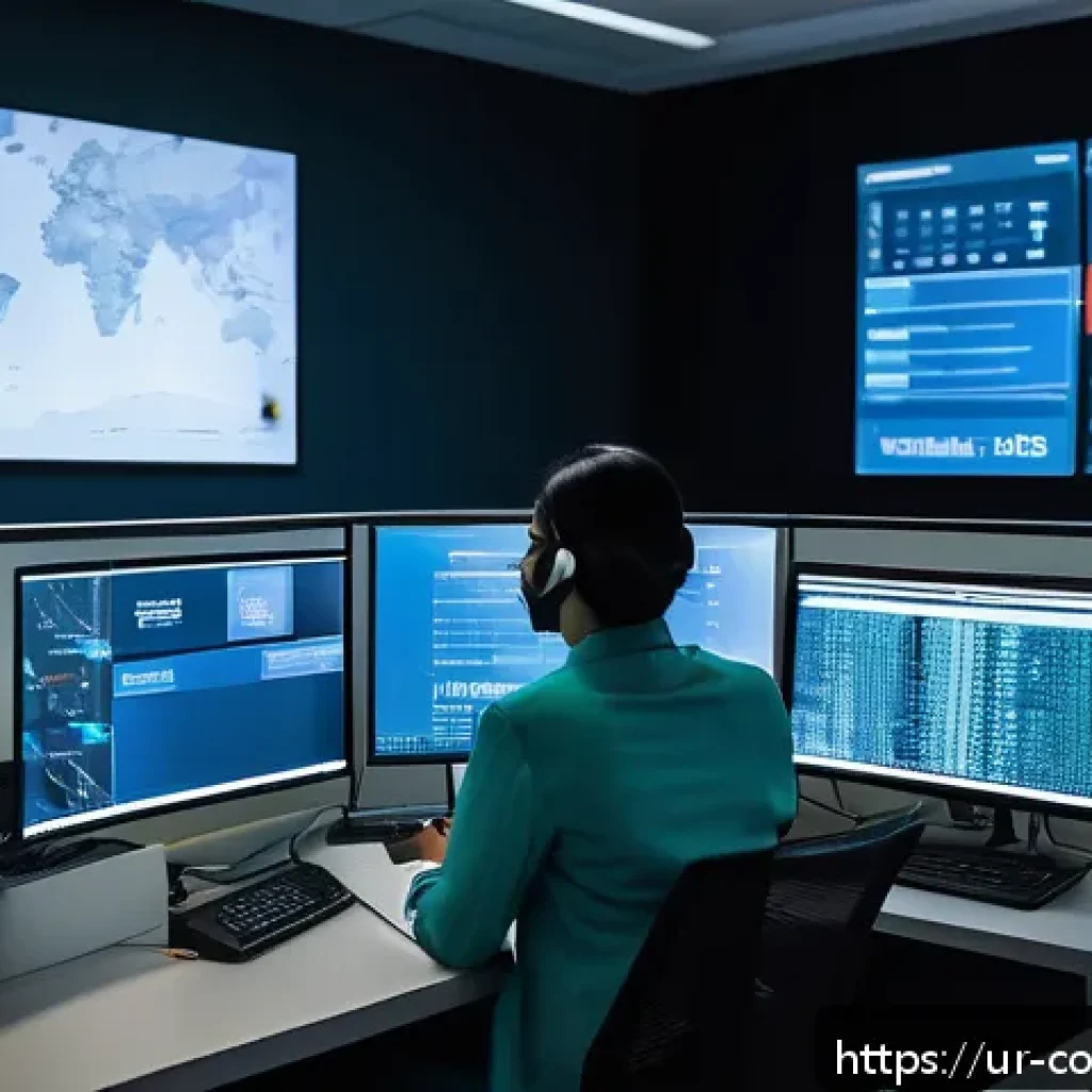 소비자 보호와 관련된 최신 연구 논문과 사례 연구와 분석 - A modern digital security control room in a Pakistani corporate office, featuring diverse profession...