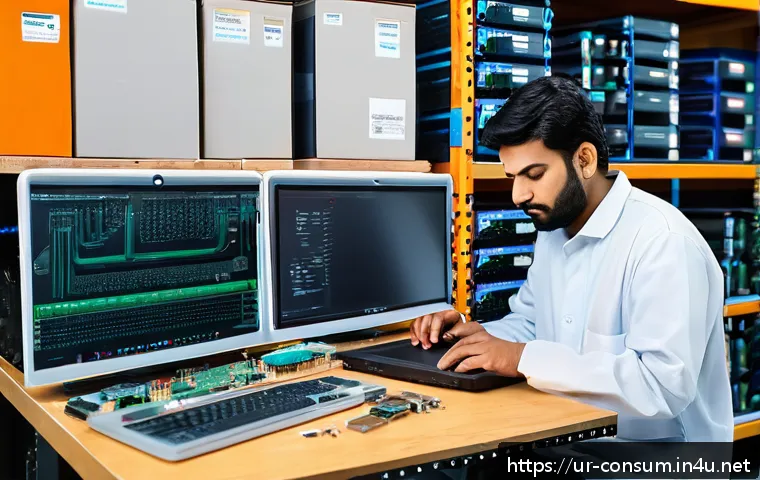소비자전문기술사 자격증 합격 전략 - A skilled South Asian technician in a modern workshop setting, wearing a traditional kurta paired wi...