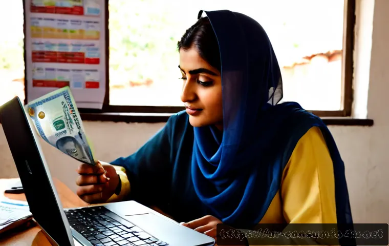 Home 17 소비자 행동 분석 툴 활용법 - Photorealistic Pakistani small-business owner in modest shalwar kameez reviewing consumer behavior a...